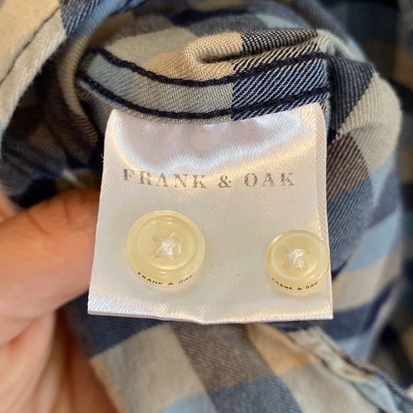 Frank & Oak Men’s Plaid Casual Button Down Preppy Business Caual - Picture 6 of 13